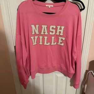 Pink Nashville crewneck